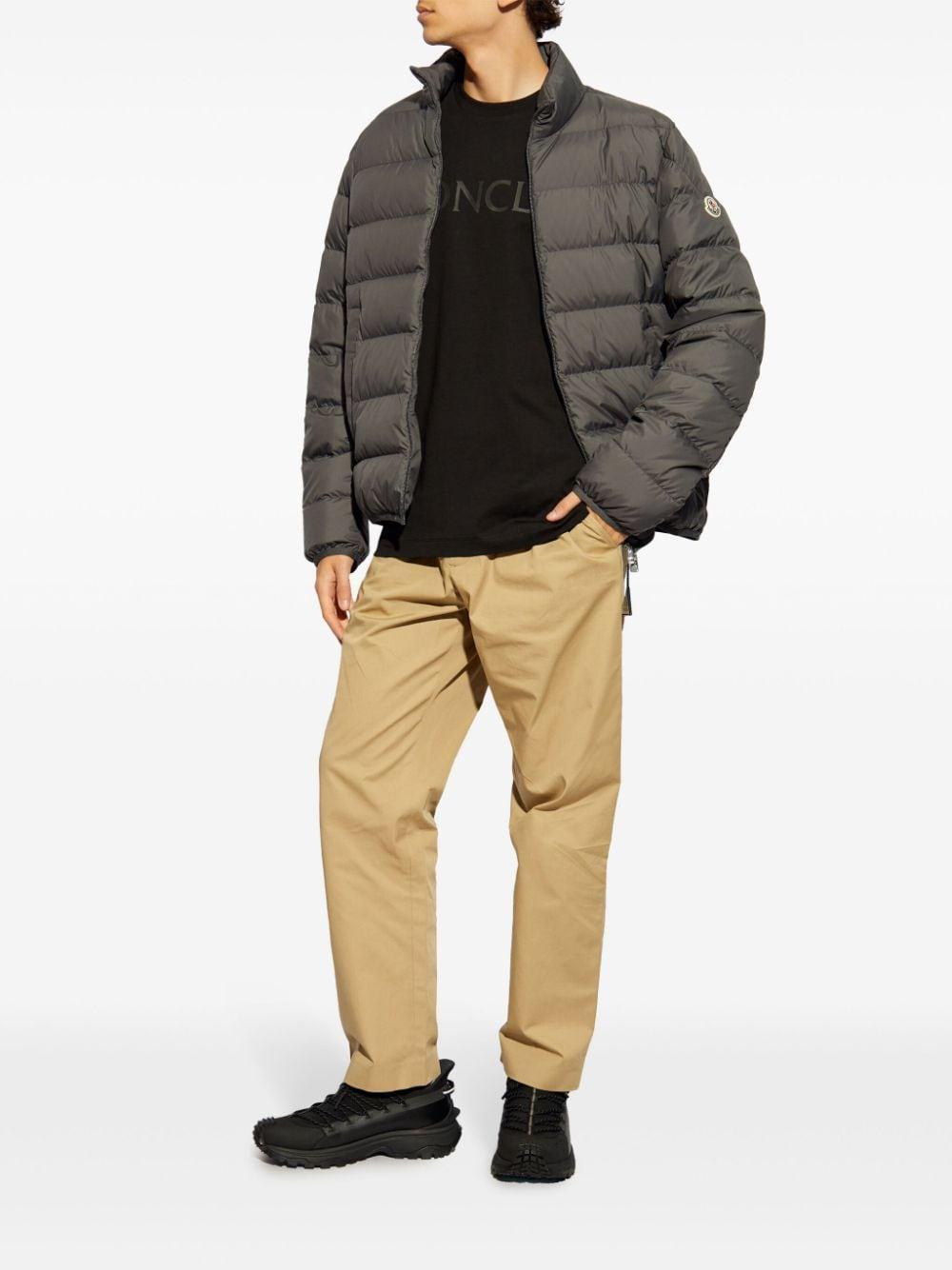 Logo Patch Down Jacket In Grey Product Image