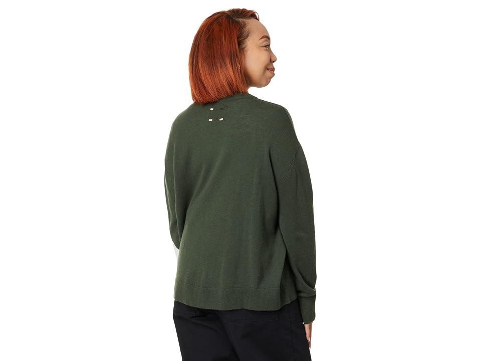 LABEL Go-To Sweater (Olive/Putty) Women's Clothing Product Image