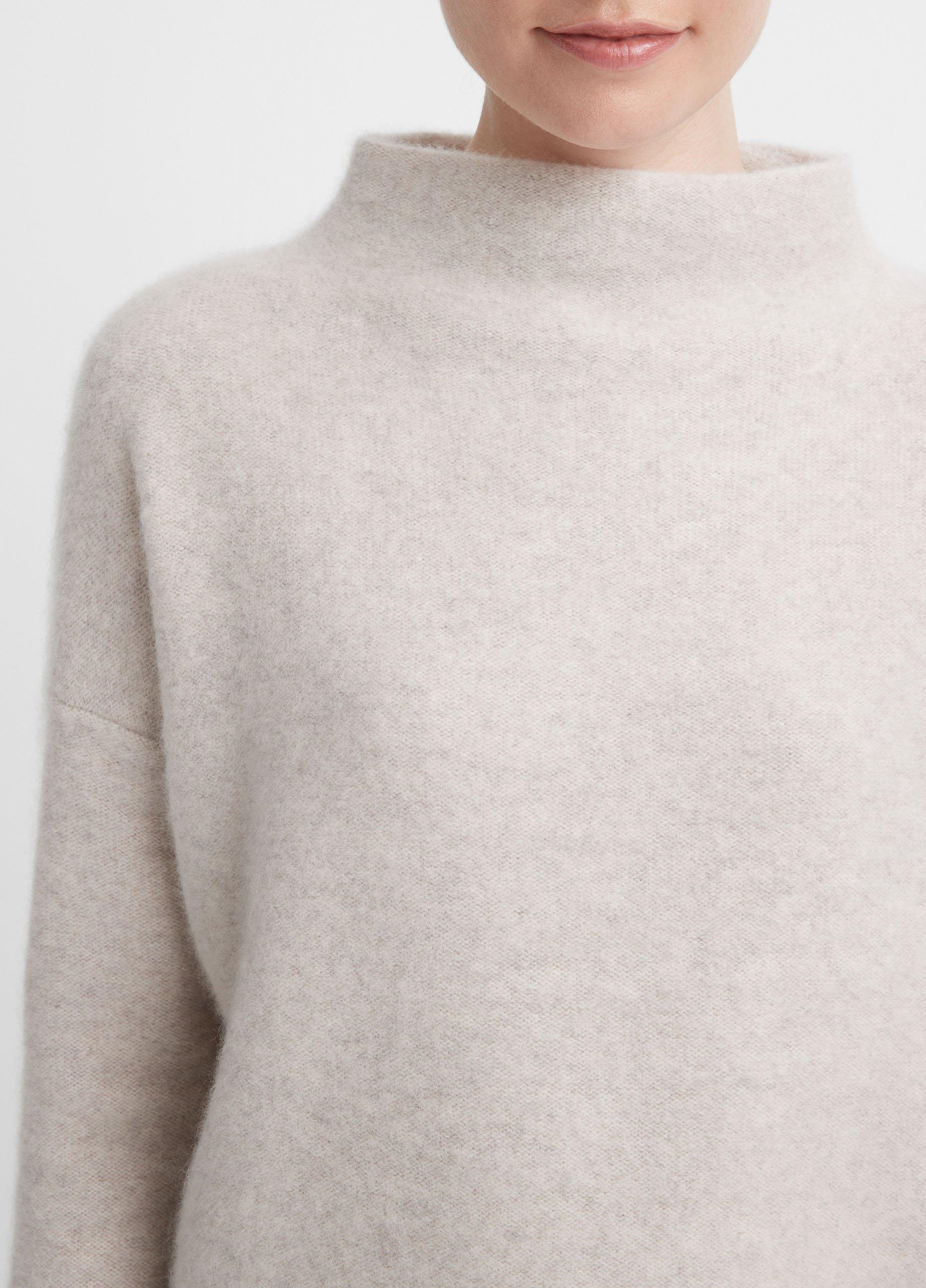 Plush Cashmere Funnel Neck Sweater Product Image