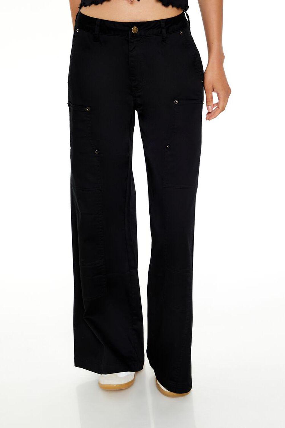 Mid-Rise Wide-Leg Pants | Forever 21 Product Image