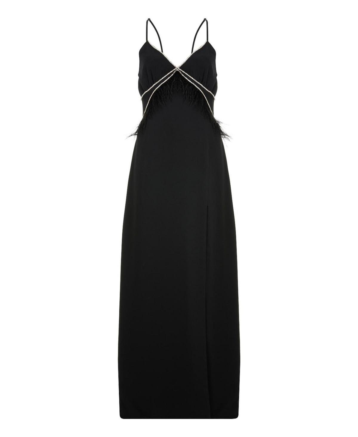 Nocturne Womens Maxi Slit Dress Product Image