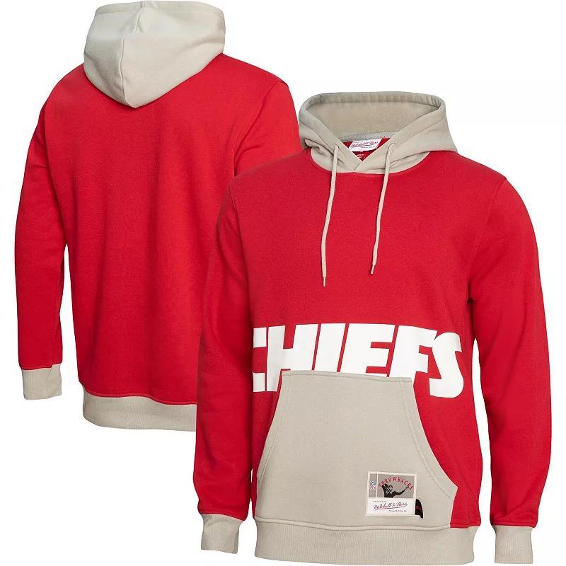 Mens Mitchell & Ness Kansas City Chiefs Big Face 5.0 Pullover Hoodie Product Image