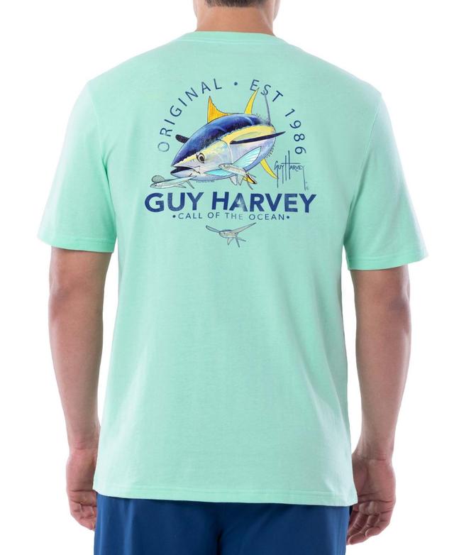 Guy Harvey Mens Call Of The Ocean Logo Graphic Pocket T-Shirt Product Image