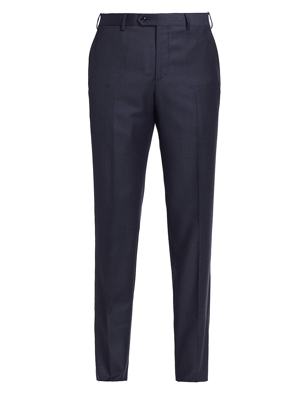 Mens Classic Wool Trousers Product Image