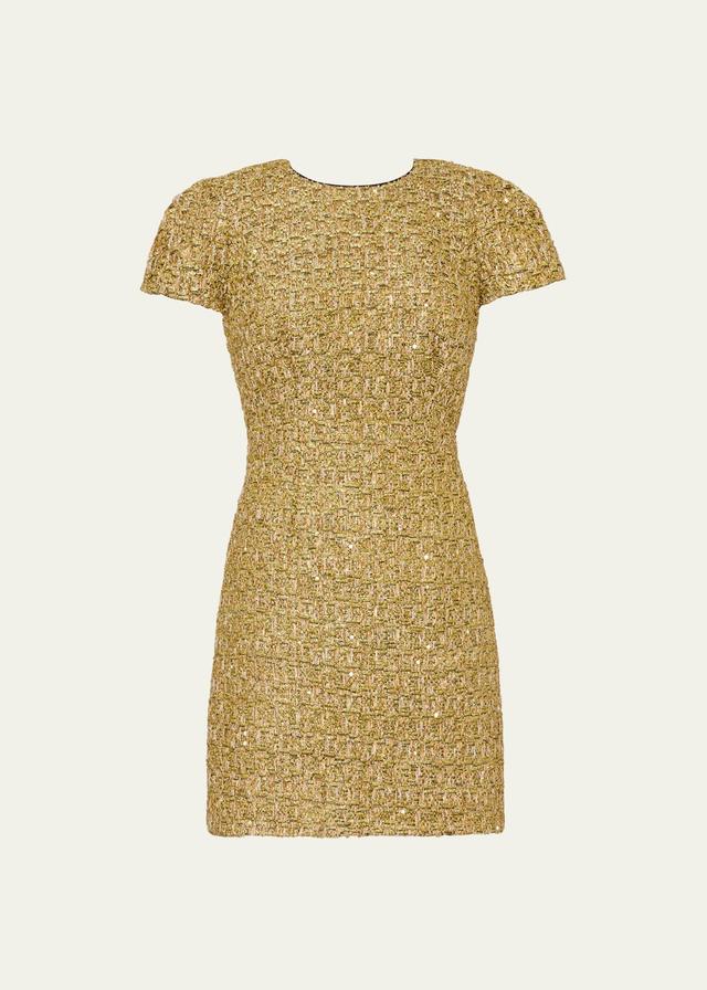 Womens Rowen Metallic Tweed Minidress Product Image