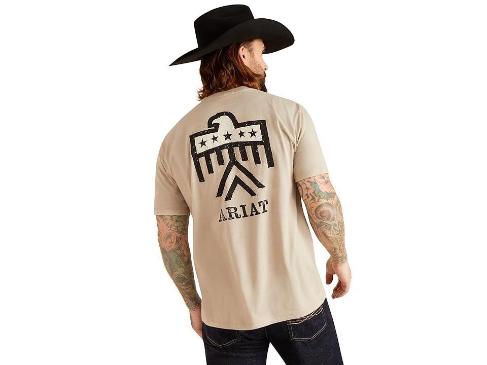 Ariat Thunderbird T-Shirt (Khaki Heather) Men's Clothing Product Image