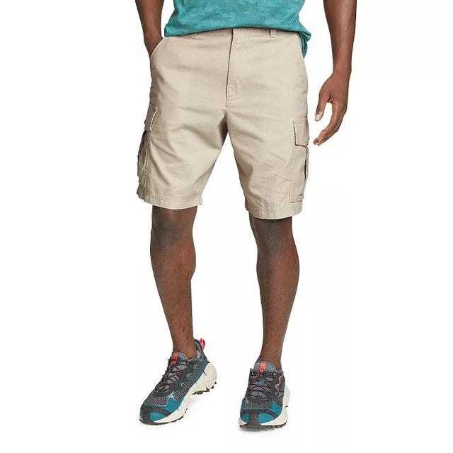 Mens Eddie Bauer Timber Edge Ripstop 10 Cargo Shorts Lt Beige Product Image