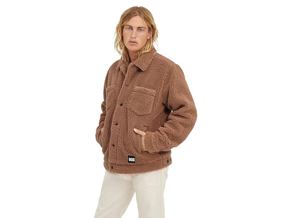 UGG Janson Sherpa Trucker Jacket (Cabin) Men's Clothing Product Image