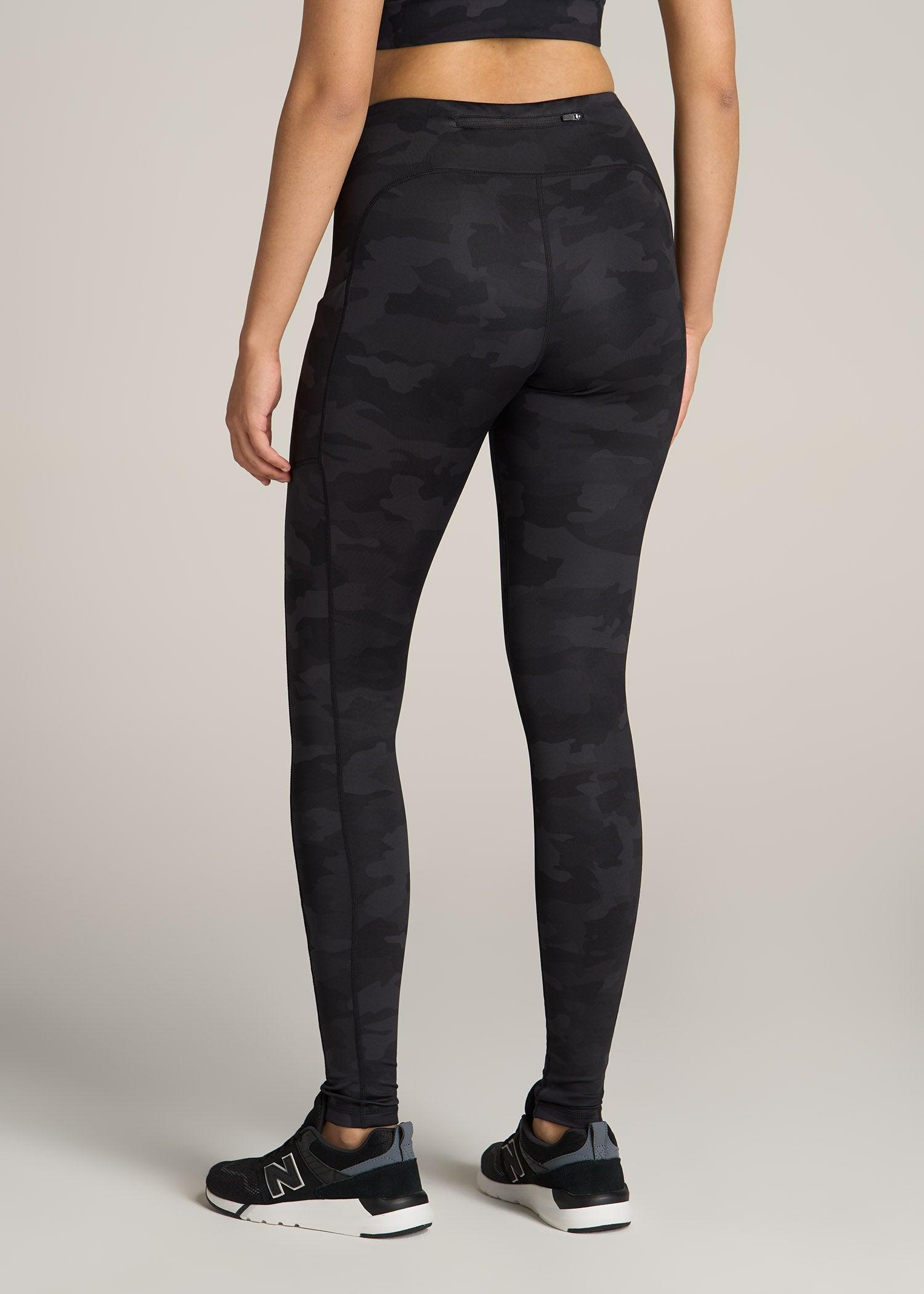 Women's Active Tall Leggings with Pockets in Grey Camo Product Image