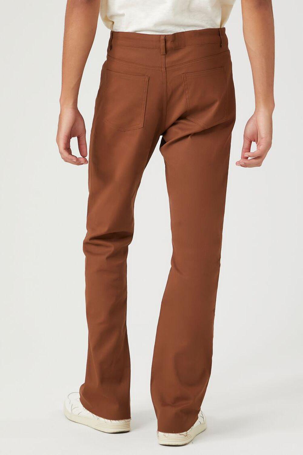 Twill Mid-Rise Flare Pants | Forever 21 Product Image