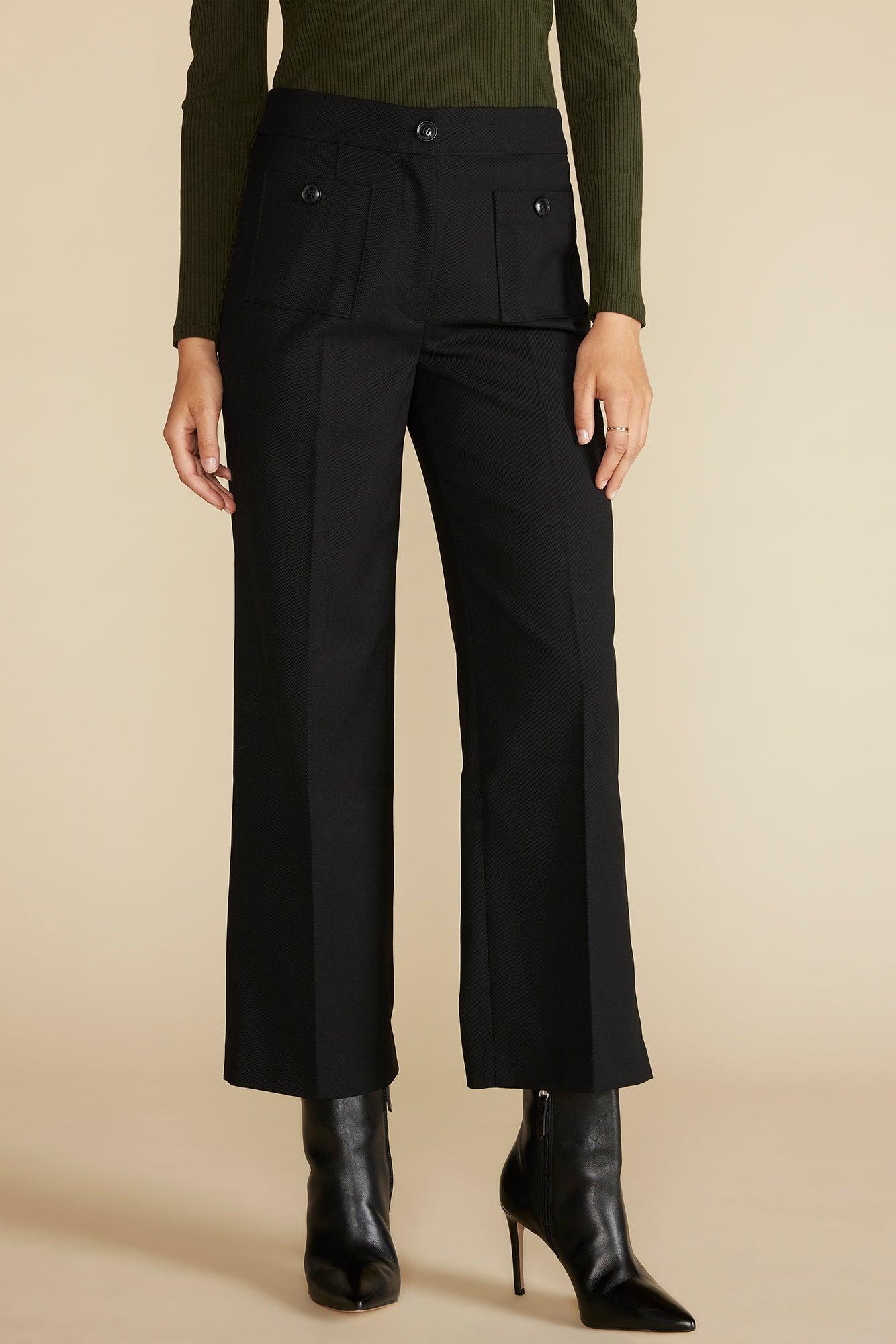 Alete Patch Pocket Pant - Black Product Image