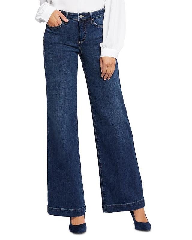 Nydj Womens Teresa Wide Leg 1.5 Hem Jeans Product Image