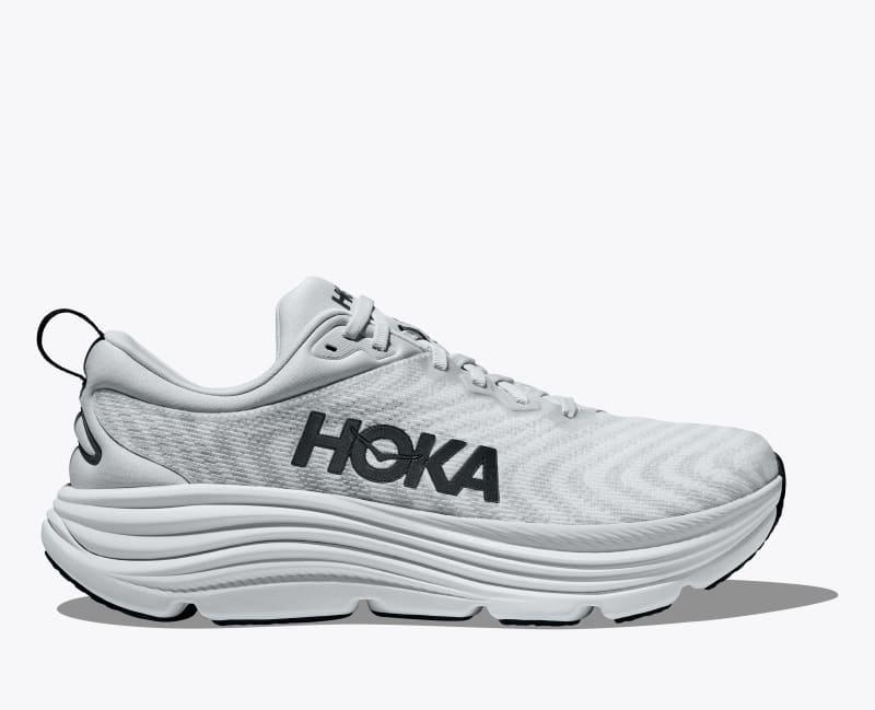 HOKA Mens Gaviota 5 Shoes in Nimbus Cloud/Steel Wool, Size 12.5 Product Image