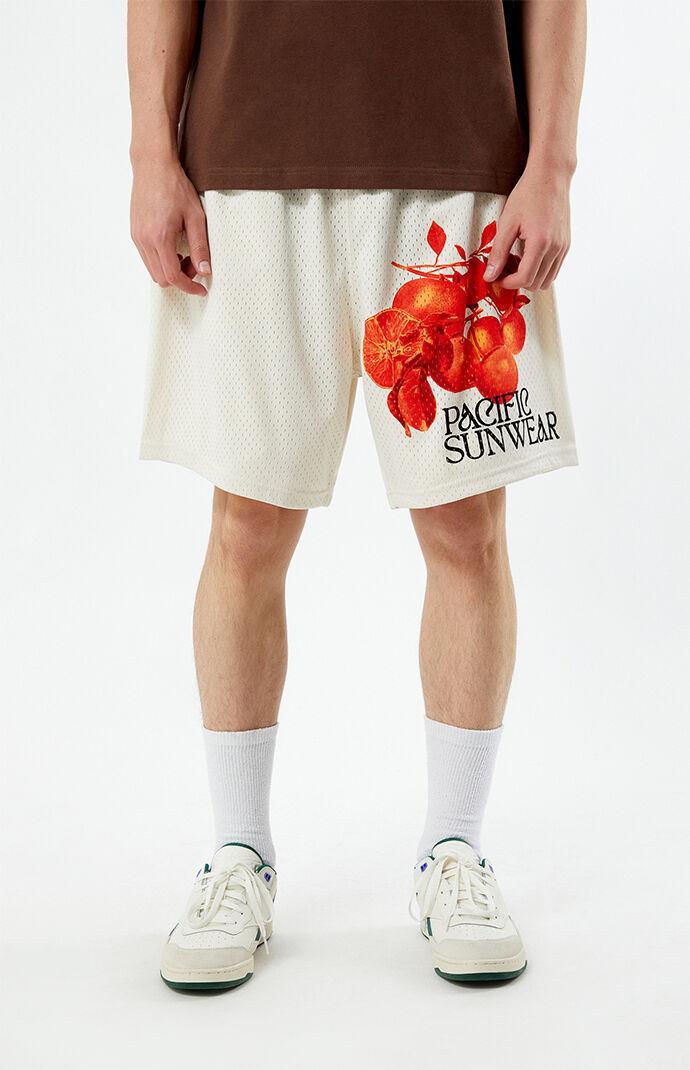 Men's Lemons Mesh Basketball Shorts Product Image