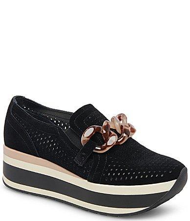 Dolce Vita Womens Jhenee Slip On Perforated Chain Sneakers Product Image