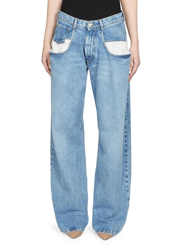 Maison Margiela Elongated Pocket Nonstretch Denim Jeans Product Image