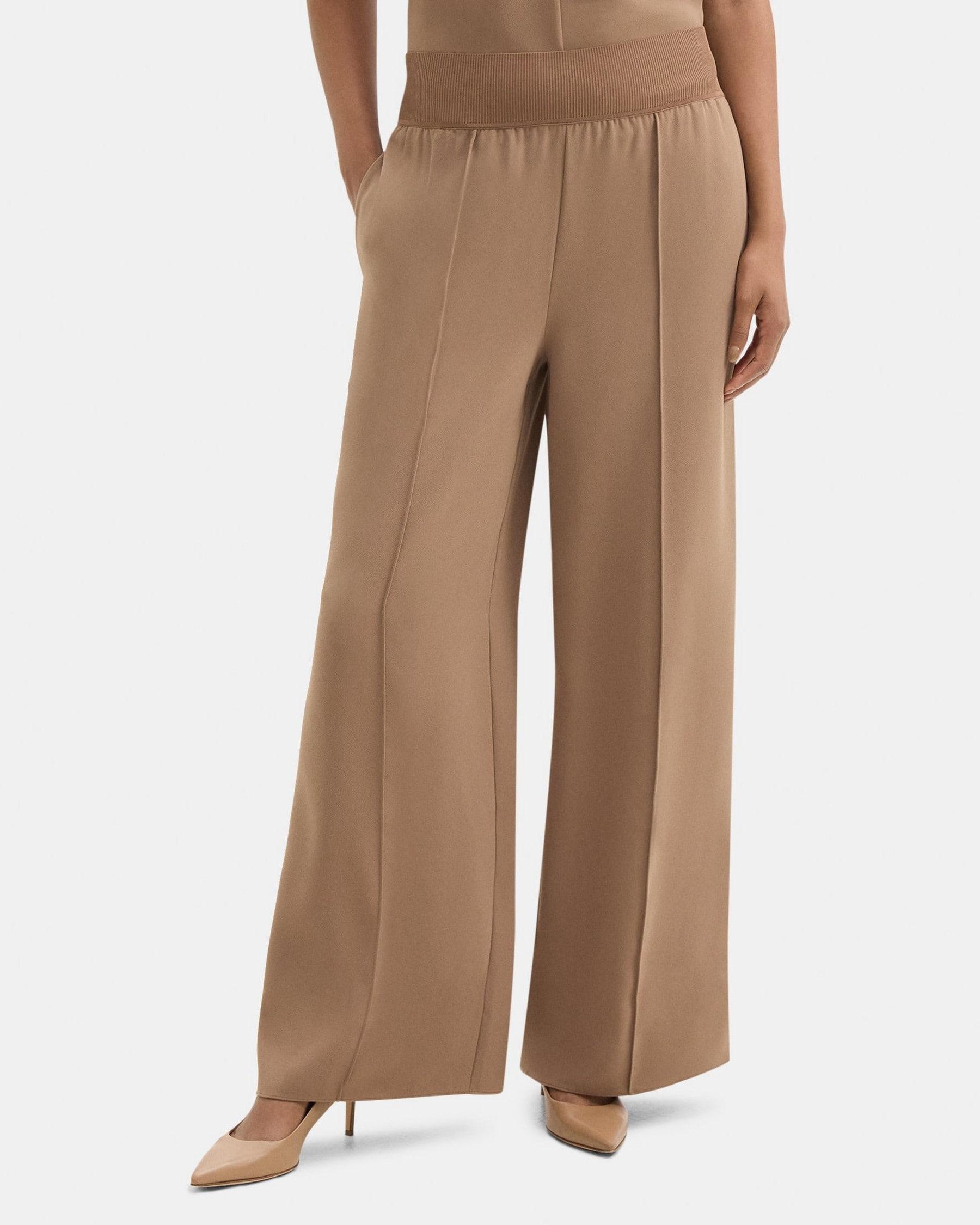 High-Waist Wide-Leg Pant in Crepe product image