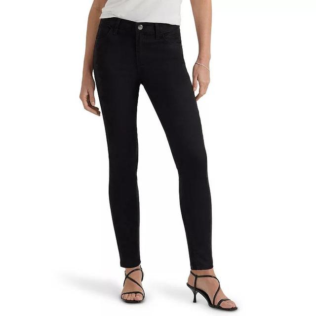 Womens Lee Legendary Mid-Rise Skinny Jeans Light Black Flight Product Image