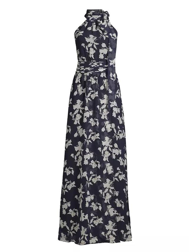 Kayla Floral High-Neck Gown Product Image