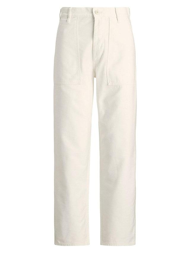 Womens Ricky Cotton Utility Straight-Leg Pants Product Image