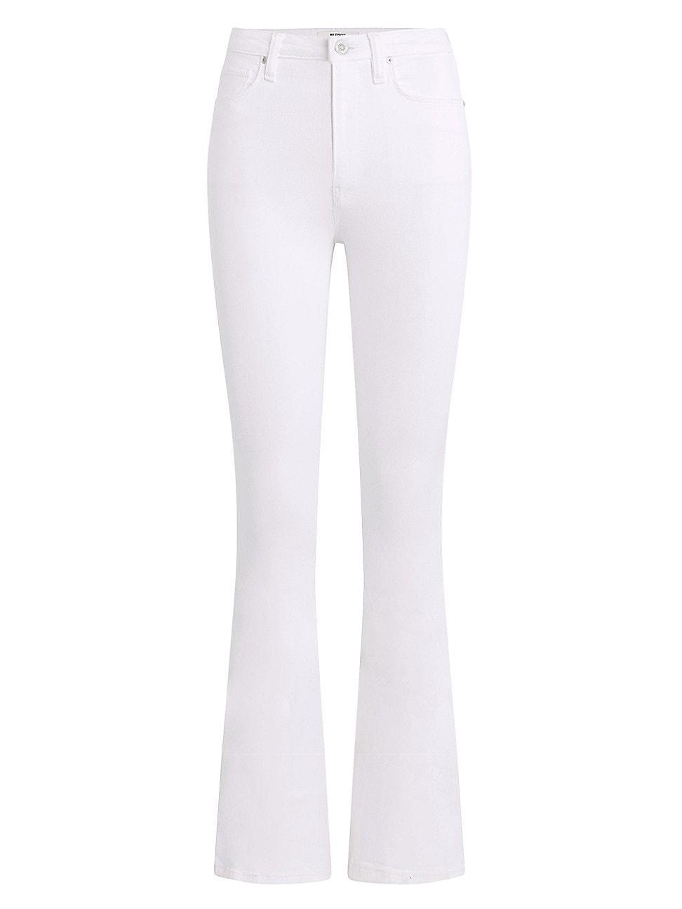 Hudson Jeans Holly High Rise Flare Jean in White. Size 25, 26, 27, 29, 32, 33, 34. Product Image