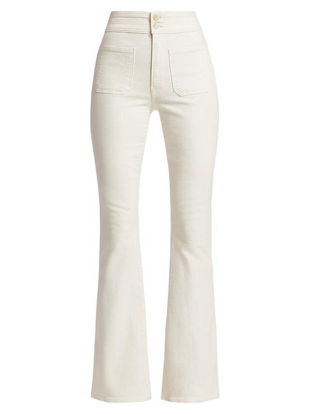 Womens Beverly Patch-Pocket Flared Jeans Product Image