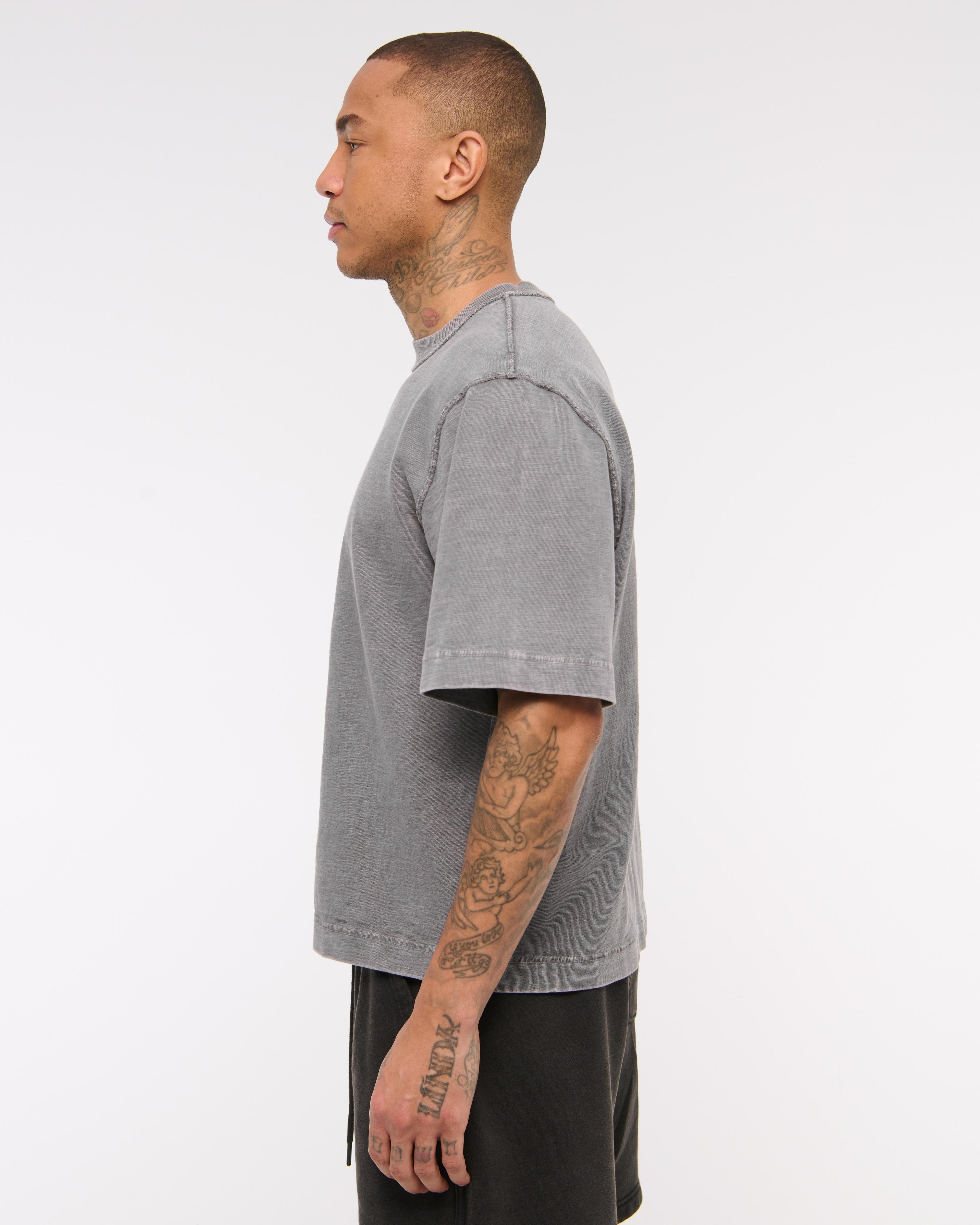 Premium Heavyweight Slub Cropped Tee Product Image