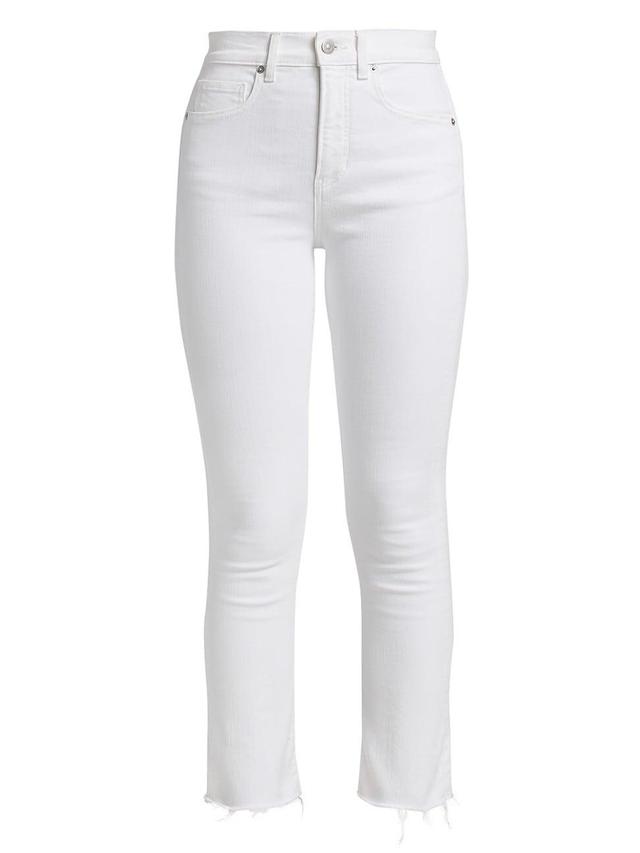 Carly Kick Flare Jeans with Raw Hem Product Image