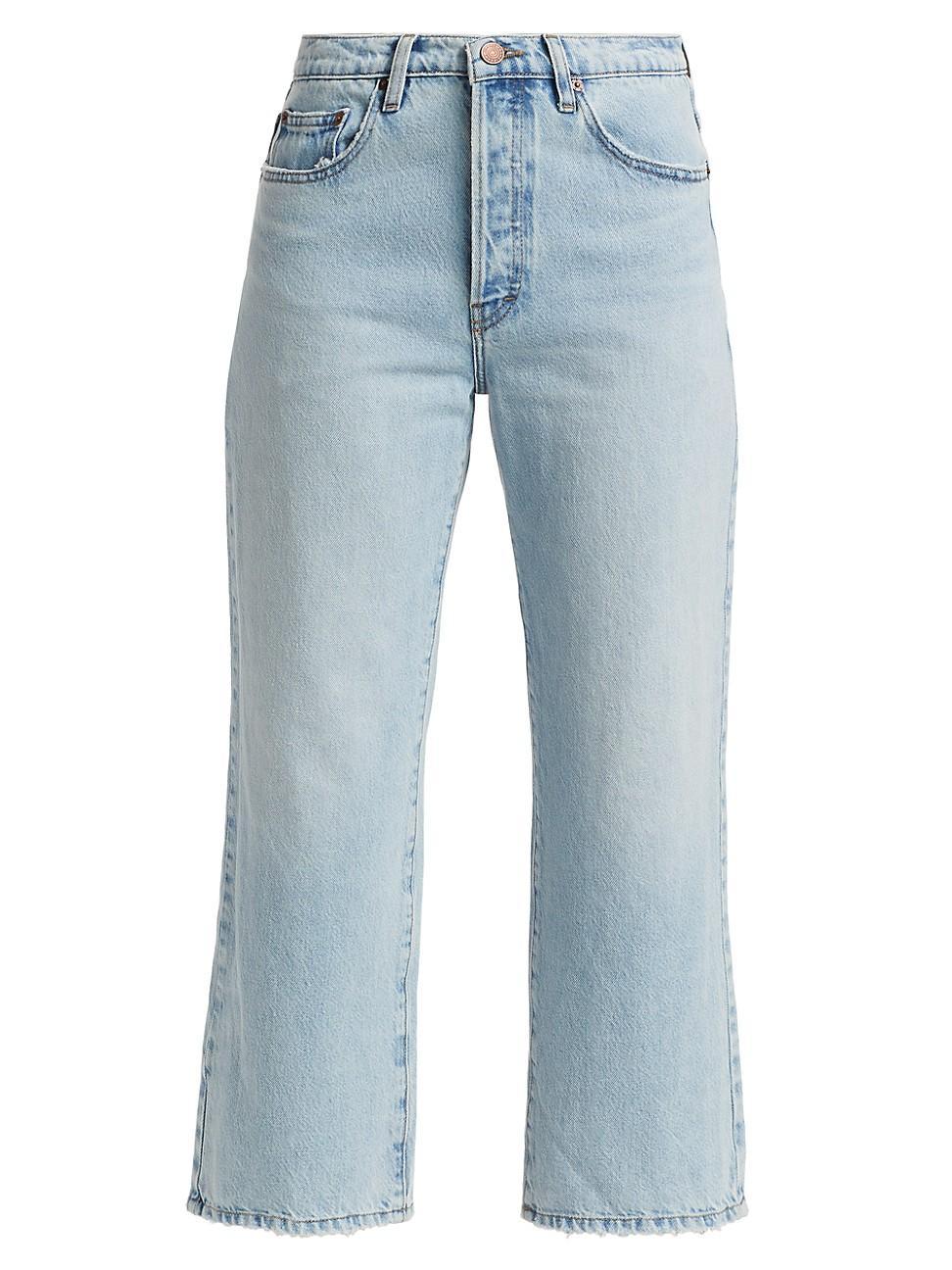 Womens The Slouchy Straight High-Rise Jeans product image