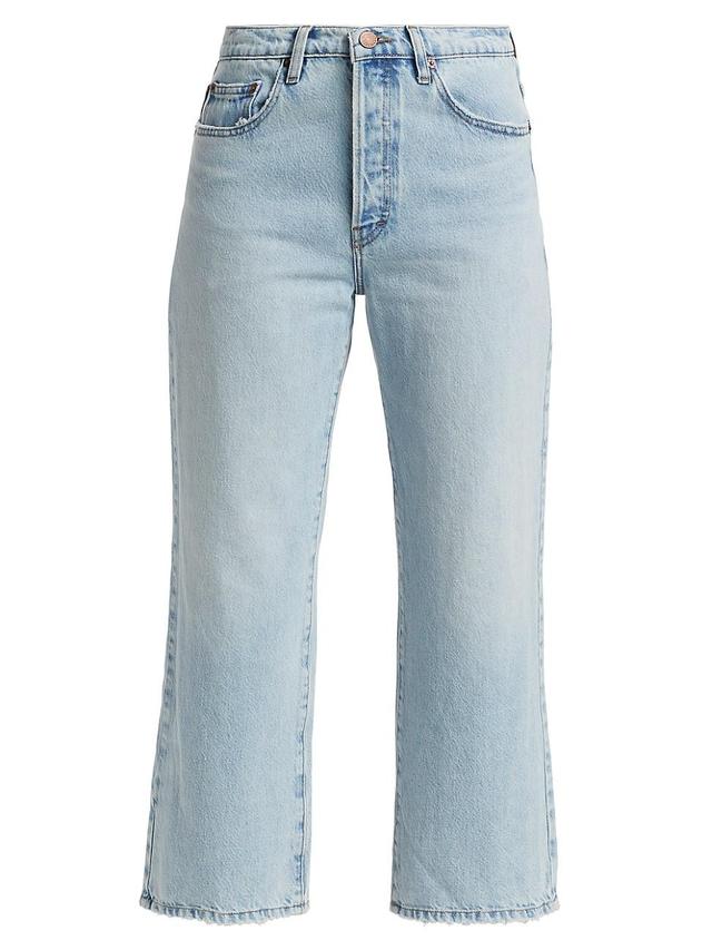 Womens The Slouchy Straight High-Rise Jeans Product Image