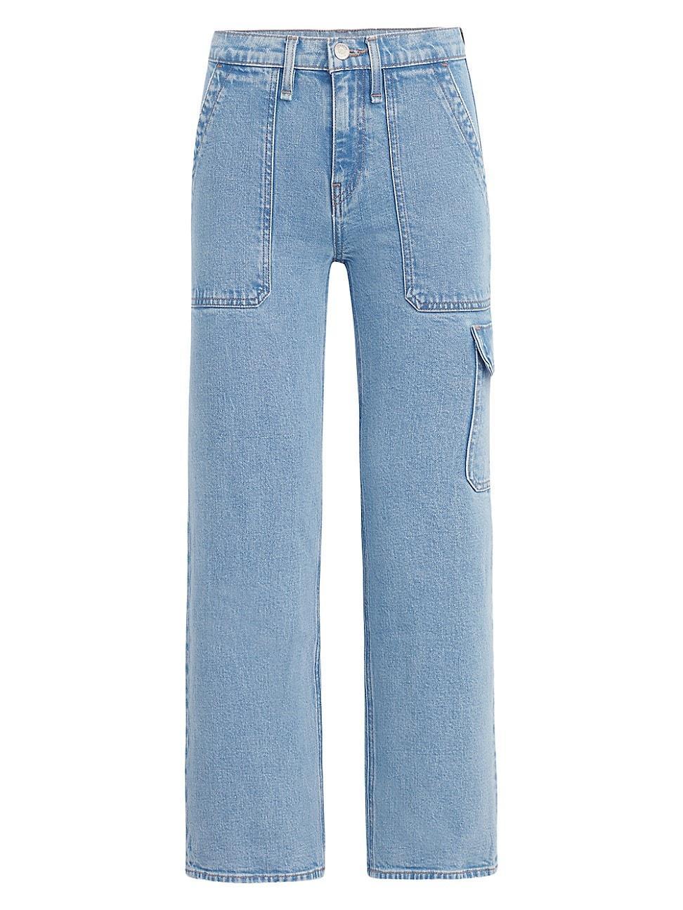 Womens Rosie Wide-Leg Cargo Jeans Product Image