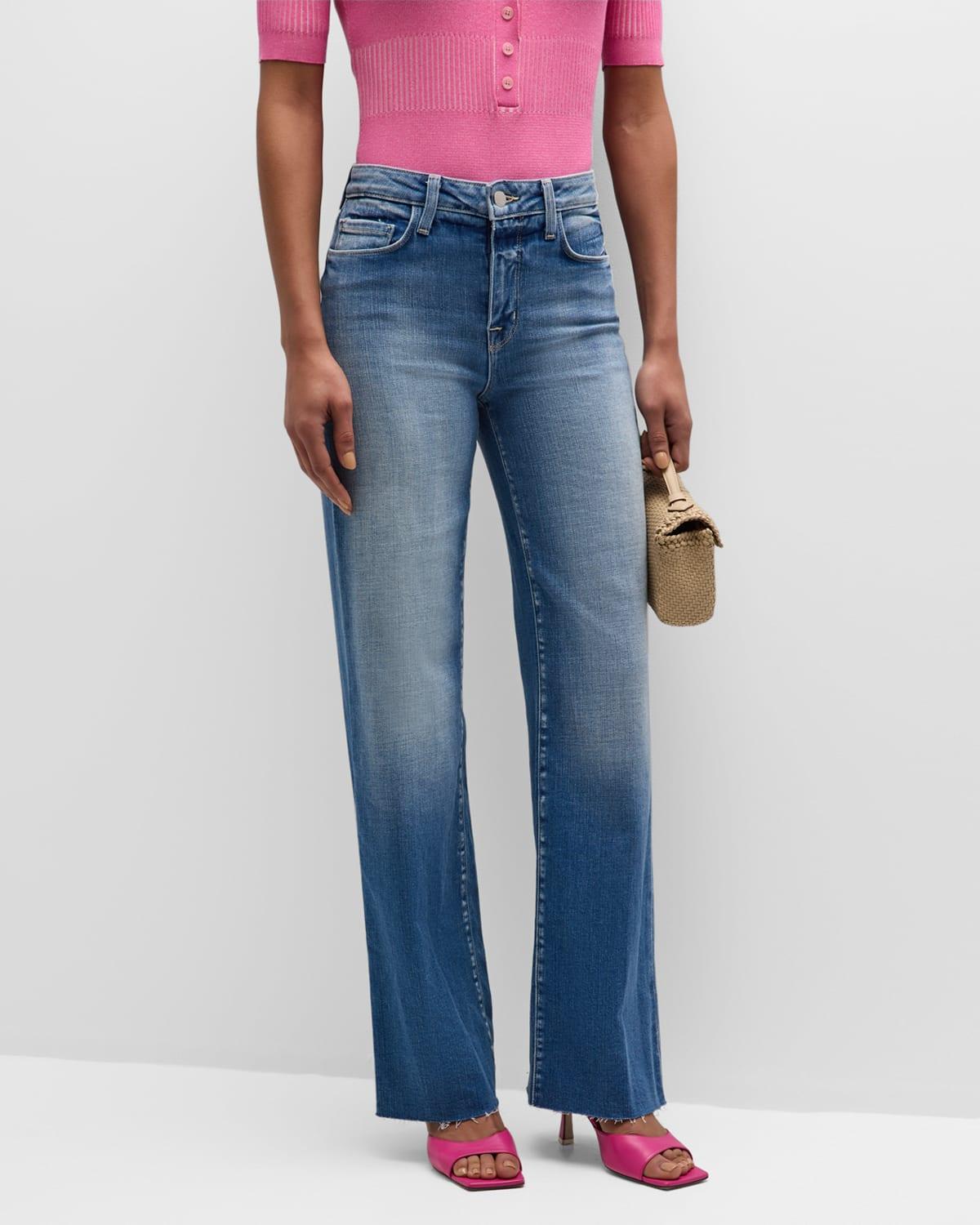 LAgence Scottie High Rise Wide Leg Jeans in Hastings Product Image