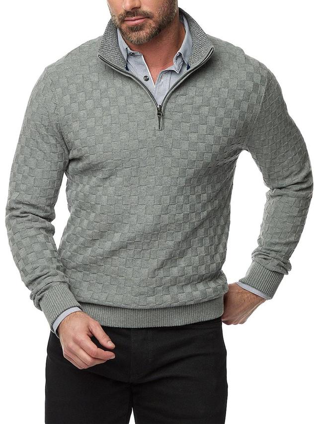 Mens Gavino Cotton Quarter-Zip Sweater Product Image