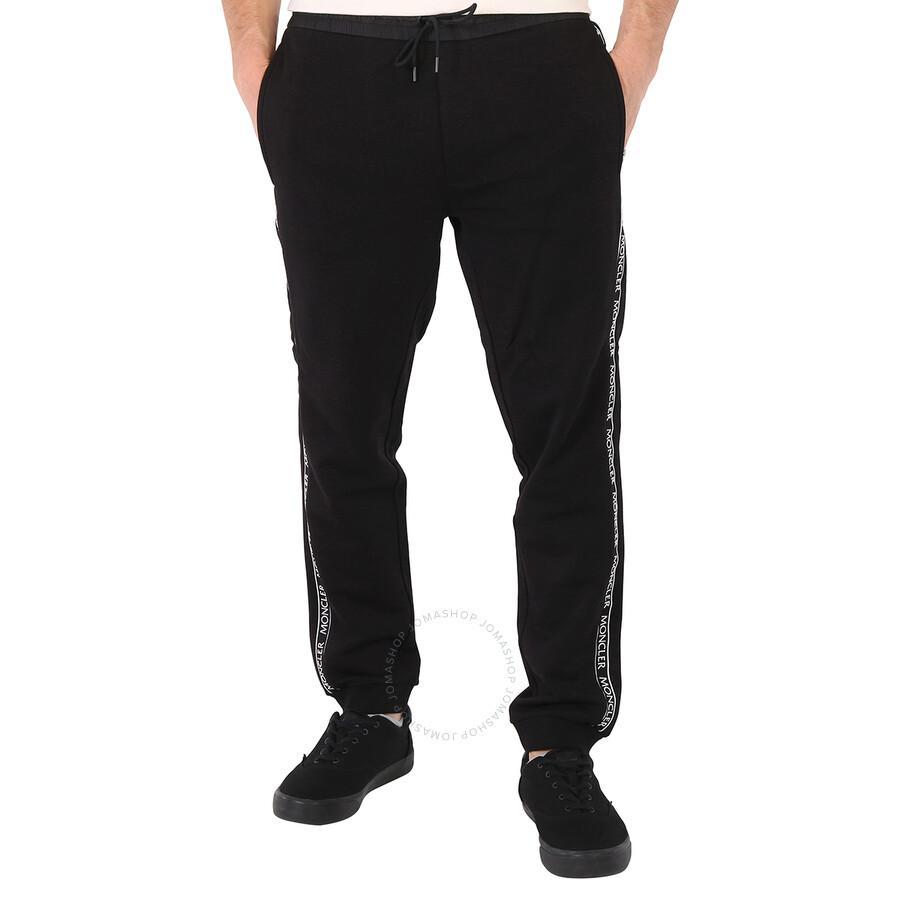 Men's Black Logo Side Band Track Pants Product Image