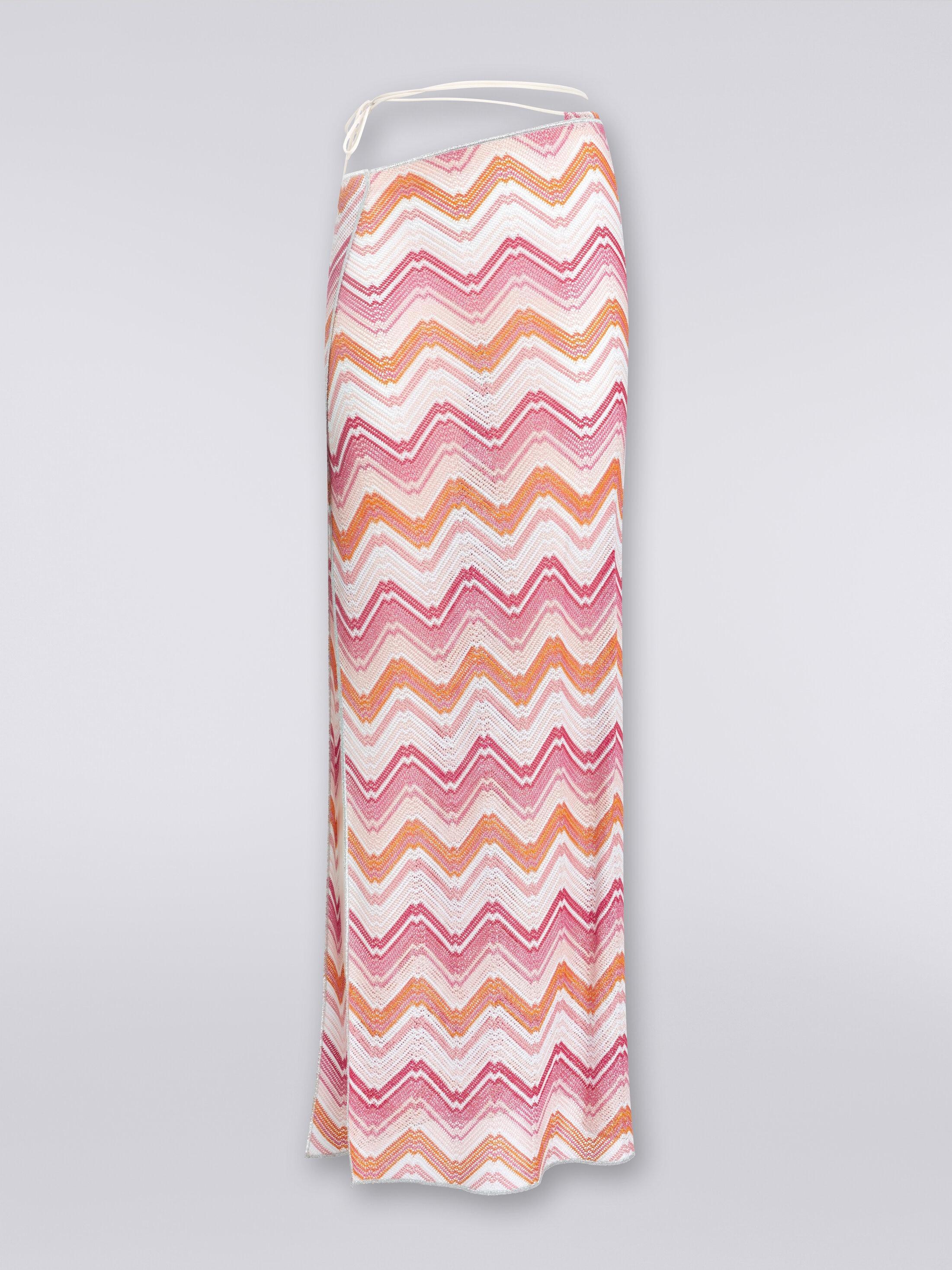 Long cover-up wrap-around skirt Product Image