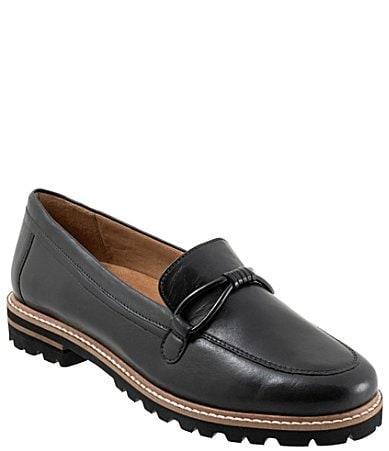 Trotters Fiora Leather Lug Sole Loafers Product Image