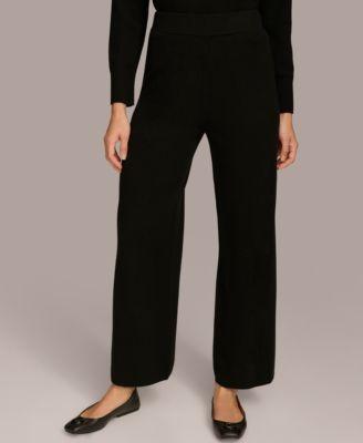 Women's Cashmere-Blend Wide-Leg Pants Product Image