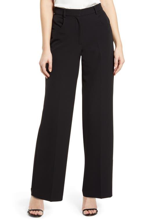 Vince Camuto Stretch Crepe Wide Leg Pants Product Image