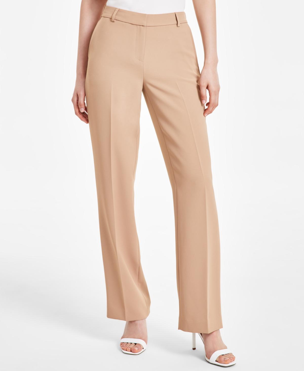 Anne Klein Womens Wide-Leg Front-Crease Pants Product Image