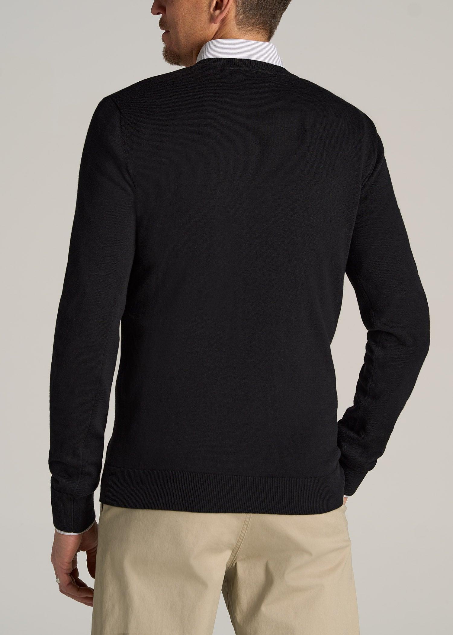 Everyday Crewneck Tall Men's Sweater in Black Male Product Image