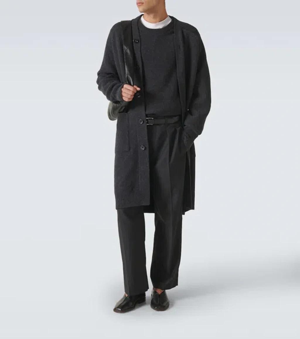 Wool Cardigan In Black Product Image