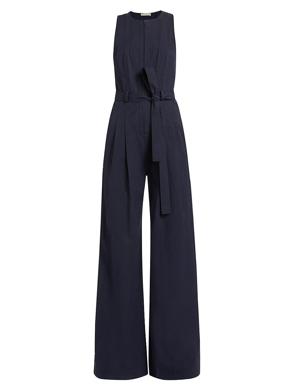 Womens Marin Cotton Wide-Leg Jumpsuit Product Image