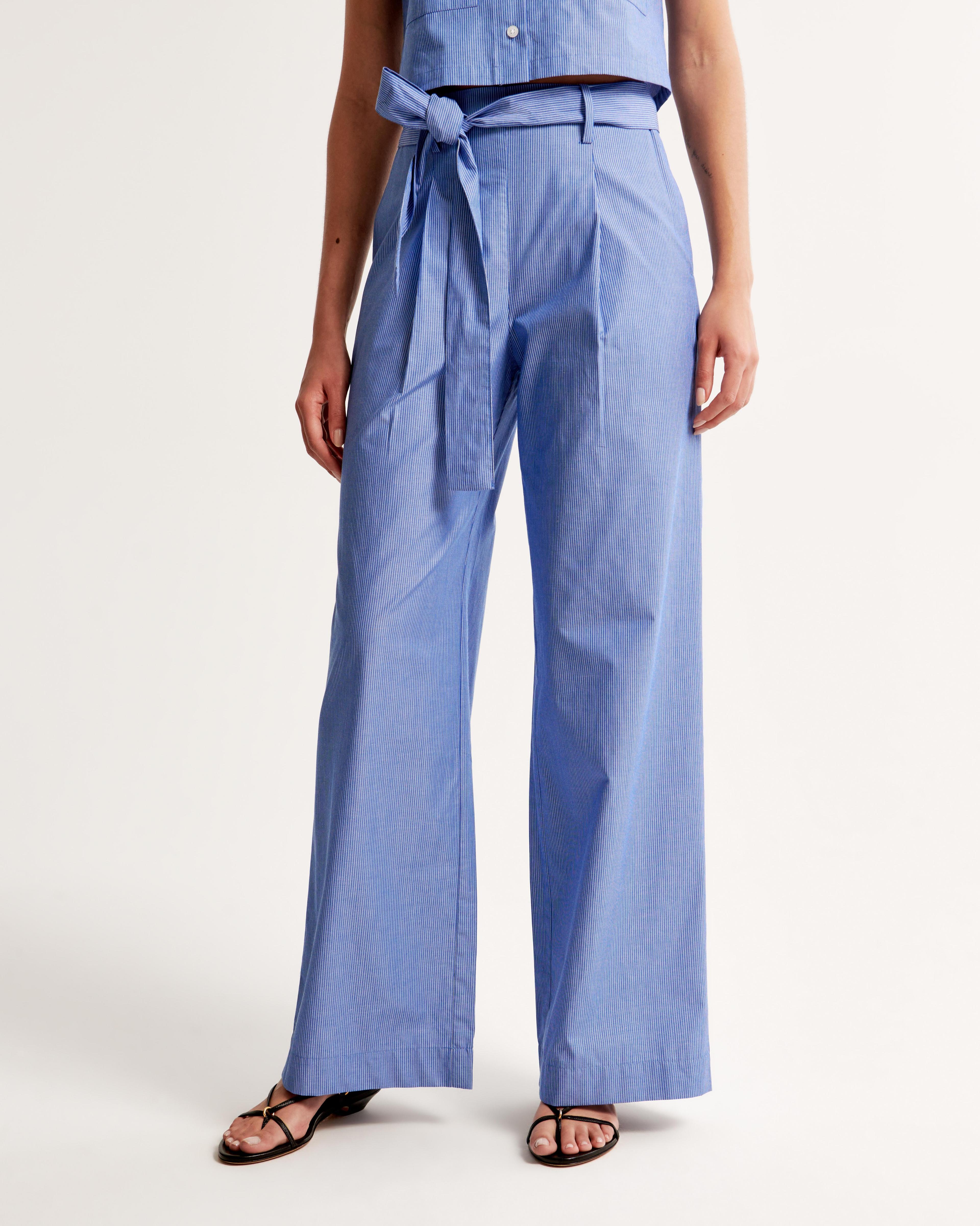 Poplin Wide Leg Pant Product Image