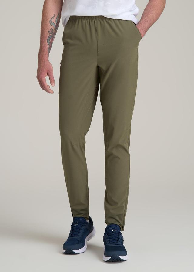 Featherweight Perforated Training Jogger for Tall Men in Olive Male Product Image