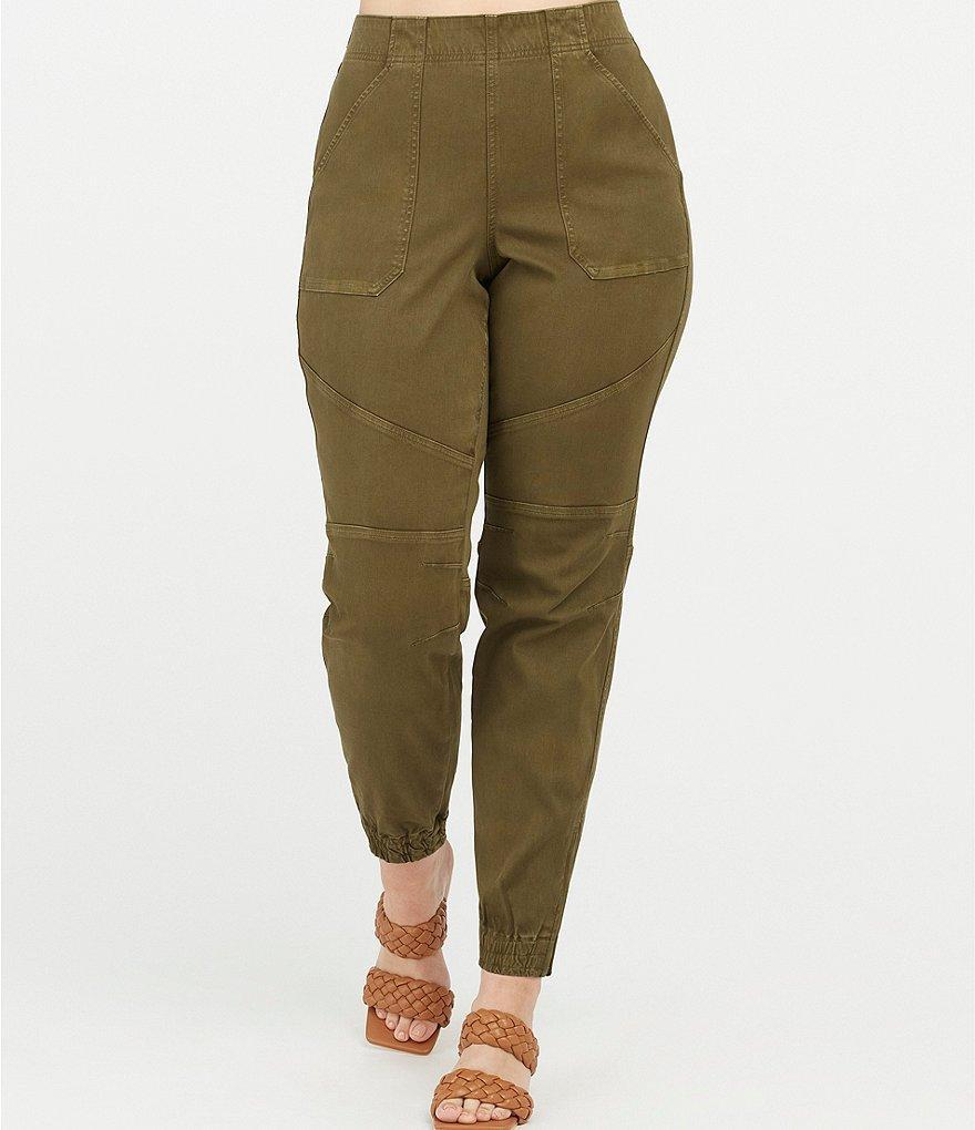 Spanx Stretch Mid Rise Twill Joggers Product Image