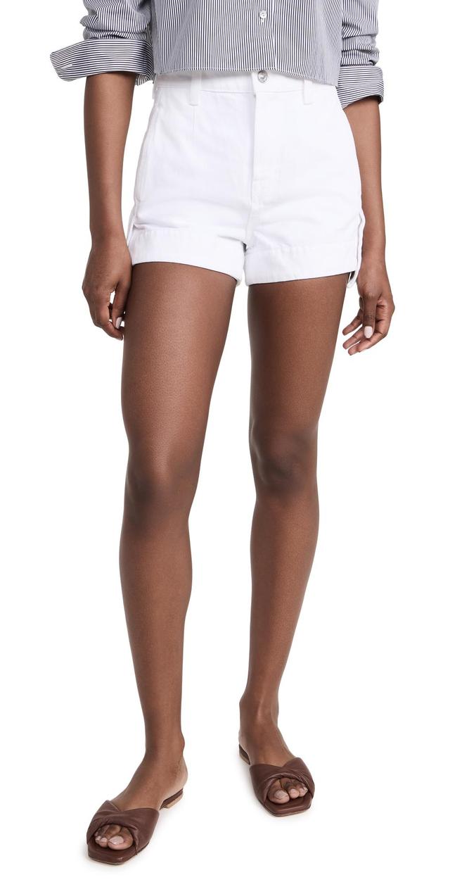 Tailored Slouchy Denim Shorts Product Image