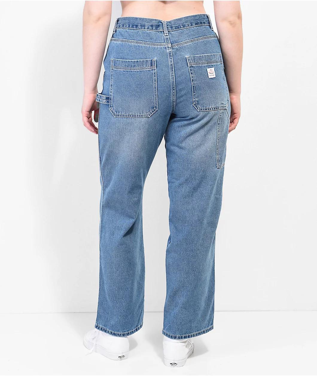 Unionbay Carpenter Work High Rise Blue Jeans Product Image