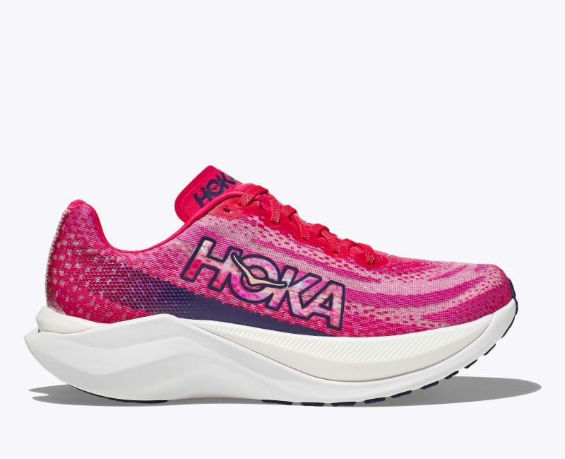 HOKA Womens Mach X Shoes in Cerise/Cloudless, Size 5 Product Image