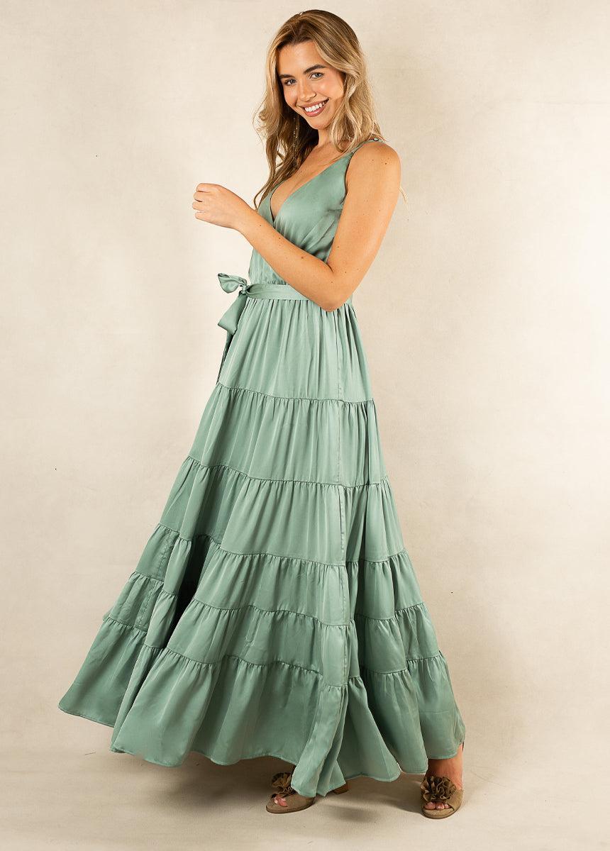 Zayla Dress in Seaglass Product Image