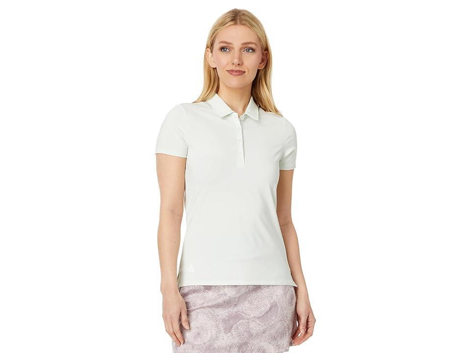 adidas Golf Ultimate365 Solid Sleeveless Golf Polo Shirt (Crystal Jade) Women's Clothing Product Image